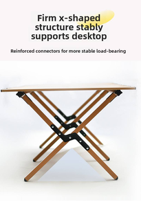 <span class=keywords><strong>Mesa</strong></span> de Comedor Portátil de Hierro para Acampar, Muebles de Exterior Ligeros, Plegables, Impermeables, Apilables, Resistentes a la Intemperie, para 4-6 Personas - Product Image 5