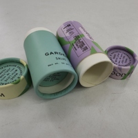 Récipient vide biodégradable en carton de 2oz avec bâton déodorant push up
