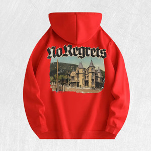 เสื้อฮู้ดลายกราฟิกวินเทจ <span class=keywords><strong>No</strong></span> <span class=keywords><strong>Regrets</strong></span> ผ้าฝ้าย 100% คลังสินค้าในสหรัฐอเมริกา มี 6 สี - Product Image 4