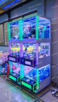 Máquina expendedora comercial de cápsulas Gashapon, serie Square Mini Claw Machine, caja sorpresa aleatoria, 1 año de garantía, versión en inglés