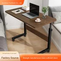 Petit bureau d'étude pliable en gros bureau d'ordinateur portable mobile à la maison Table de chevet simple pour la location de bureaux d'ordinateur de maison