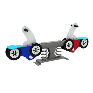 Balançoire à ressorts en PE pour enfants, équipement de terrain de jeu pour parcs publics, vente en gros, fabricant chinois - Product Image 3