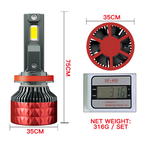 อุปกรณ์เสริมในรถยนต์ไฟ 100 W D60 LED ไฟหน้าหลอดไฟ LED ไฟหน้า H4 H1 <span class=keywords><strong>H3</strong></span> H7 H11 9005 9006 880 H13 faros ไฟ LED หมอก - Product Image 4