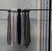 Vente en gros de foulard en jersey de coton 180*70cm enveloppement extensible pour la tête, châle opaque doux hijab en jersey de mousseline pour femmes, livraison directe