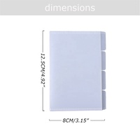 Yihe FB TK Meilleures ventes Enveloppes à 4 onglets pour classeurs de taille A7/Albums photo/Agenda Planner Covers