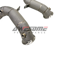 Collecteur d'échappement sport amélioré pour Mercedes Benz AMG S63 M177 W222 4.0L 2019+ avec protections thermiques