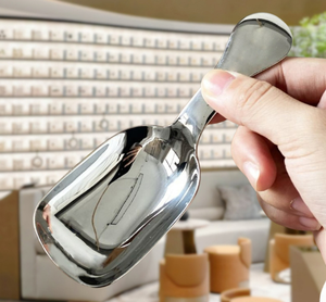 DFK01 Cuchara de té de mango corto elegante, mini cuchara creativa para café y postres, cuchara para té de hojas sueltas con mango corto - Product Image 4