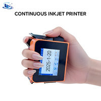Imprimante d'étiquettes portable mini jet d'encre avec écran tactile, alimentée par batterie, 600 dpi, pour codes QR, codes-barres, plastique flexible, bouteilles métalliques, cartes