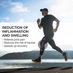 Genouillère de compression sportive personnalisable pour la course, le basketball et la récupération musculaire (couvre-toute la jambe) - Product Image 1