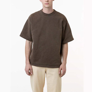 Fashion Personalized Round Neck <b>T</b>-<b>Shirts</b> Heavy Weight Oversized <b>Boxy</b> <b>T</b> <b>Shirt</b> 100% Cotton Plain Blank Tee-<b>Shirts</b> - Product Image 2