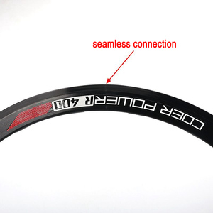 Jante de bicyclette en alliage d'aluminium 700C, 40mm, frein à disque, 20 /24 trous - Product Image 6