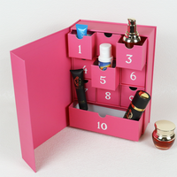 Calendrier de l'avent 25 jours 2ml boîtes de parfum emballage emballage en carton personnalisé 24 cadeau maquillage boîte cosmétique
