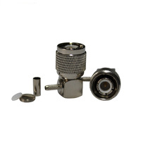 Connecteur coaxial TNC-C-JW1.5 de haute qualité et haute performance, tête mâle à angle droit, connecteur coaxial TNC pour câble RG316