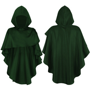 Gros Adultes Médiéval Chevalier Pull À Capuche Wrap Cape Vampire Assistant Gothique Costume pour Performance Sur Scène - Product Image 4