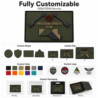 Patch en caoutchouc PVC personnalisé, 3D en relief, pour club sportif de tir à l'arc, badge de logo d'équipe personnalisé pour événements, sacs à dos et vêtements