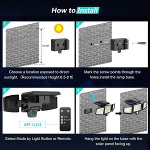 Solar <b>Light</b> PIR <b>Motion</b> <b>Sensor</b> Outdoor Lamp Wall Sunlight Powered Garden WD-266 Solar <b>Motion</b> <b>Sensor</b> <b>Light</b> Solar Wall <b>Light</b> <b>Light</b> - Product Image 4
