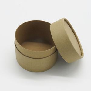 กระป๋องกระดาษขนาดเส้นผ่านศูนย์กลางภายใน 62 มม. สำหรับบรรจุภัณฑ์เครื่องสำอาง น้ำมัน ชา  หลอดกระดาษคราฟท์ทรงกลม - Product Image 1