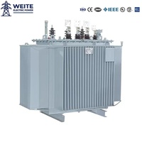 Transformador Sumergido en Aceite 11kV 1600kVA Trifásico con Bobinado de Cobre 400V CE IP54 Enfriamiento ONAN Baja Pérdida Distribución Industrial