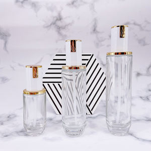 ขวดแก้วเครื่องสำอางที่มีฝาเกลียวและพิมพ์หน้าจอสำหรับขวดครีมชุดดูแลผิว - Product Image 2