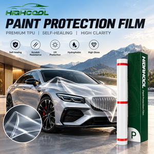 ฟิล์มกันรอยใส HIGHCOOL TPU ป้องกันสีรถ ฟิล์มใส PPF ป้องกันรอยขีดข่วน ป้องกันการเหลือง สำหรับพื้นผิวภายนอกรถยนต์ - Product Image 1