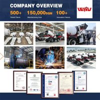 Camion malaxeur à béton autochargeur entièrement hydraulique de 3,3 m3 pour le mélange de béton et de ciment
