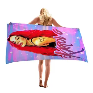 Karol G Cute Cartoon large Bath Towel printed microfiber sexy Girls women beach towels