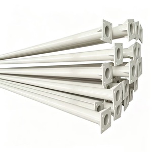 Poteau d'éclairage public en acier galvanisé à chaud 6M 8M 10M 12M, poteau de lampadaire conique octogonal pour projet d'éclairage solaire - Product Image 1