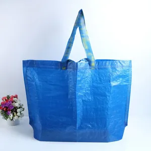 Gemi şekli mavi Tote alışveriş promosyon reklam vb polipropilen çanta