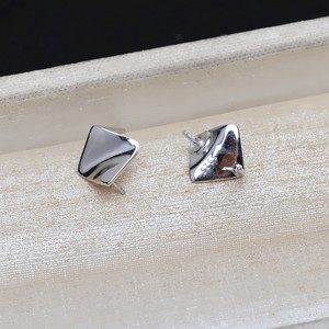 ต่างหูมุกบาร็อคเงินแท้ S925 ยี่ห้อ Wenchi สำหรับผู้หญิง ใช้ได้หลากหลาย ใช้เป็นจี้ DIY อุปกรณ์เสริมสำหรับผู้หญิง ต่างหูแบบติดหู จี้รูปทรงหมวก ถาดเปล่าสำหรับทำจี้ - Product Image 4