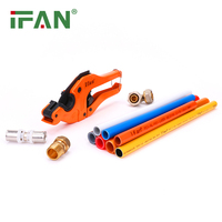 IFAN Raccord pour chauffage au sol, tube PEX multistratifié, tube PEX-AL-PEX 16-20 mm 3/4 pour plomberie et eau