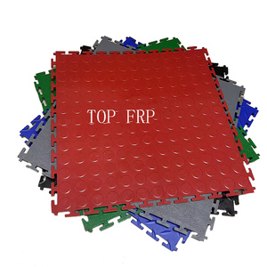 Eco-Friendly Anti-Skid PVC Garage Floor <b>Tiles</b> 6mm Thick Industrial Design Interlocking Vinyl Flooring 3D Model Design Capability - Product Image 1