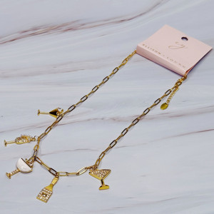 Collier multi-breloques « Longue vie à la joie » - Product Image 2