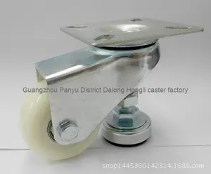 Direto da fábrica <span class=keywords><strong>2.5</strong></span> Polegada 3 Polegada 4 Polegada Branco Nylon Placa Ajustável Rodízios Copo 3 Polegada Giratória Silenciosa Rodízios para Camas Ajustáveis - Product Image 5