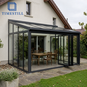Véranda Moderne Autoportante Haut de Gamme pour Jardin d'Hiver, <span class=keywords><strong>Solarium</strong></span> Extérieur en Verre Double Trempé et Alliage d'Aluminium Écologique - Product Image 1