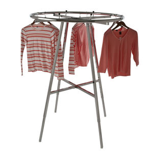 Viet Nam Made Custom Steel Bending Stamping Punching Welding Round Clothing Retail <b>Display</b> <b>Rack</b> Metal Shelves - Product Image 3