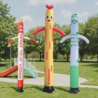 FEAMONT Danseur d'air gonflable personnalisé pour la conception d'événements publicitaires Wave Man avec souffleur, Halloween et promotions de restaurants