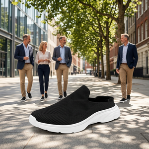 <span class=keywords><strong>DREAM</strong></span> PAIRS Mules pour femmes, chaussures à enfiler, baskets plates en tricot, légères, respirantes, confortables, chaussures de marche, taille 9, noir SDML2201W - Product Image 5