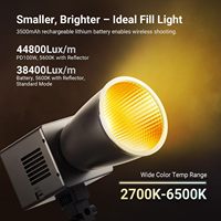 Lampe vidéo LED mini NEEWER 60W avec batterie 50Wh/charge rapide PD 100W, contrôle APP/2.4G/NFC, COB bicolore dimmable pour studio