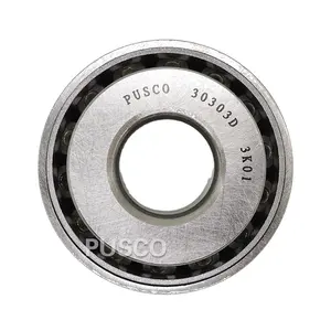 PUSCO高品质汽车轴承30303 30304 30305圆锥滚子轴承30303D，用于汽车和卡车钢保持架开口