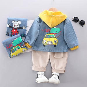 Ventes chaudes, nouvelle collection de vêtements pour enfants, ensembles de vêtements pour garçons, vestes élégantes et pantalon kaki - Product Image 2