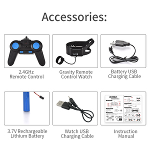 2.4G đôi bên đài phát thanh kiểm soát Xoắn diễn viên đóng thế xe, cử chỉ cảm biến diễn viên đóng thế xe 360 độ từ xa Xoắn xe đồ chơi - Product Image 6