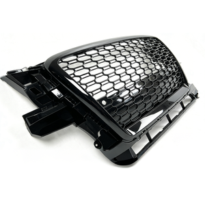 Parrilla Delantera Estilo PNB RSQ5 de ABS, Nueva, con Malla de Panal y Marco Cromado Plateado, Mejora para Audi Q5 2009-2012 8R, Fácil Instalación - Product Image 2