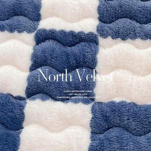 <span class=keywords><strong>Protège</strong></span>-<span class=keywords><strong>Matelas</strong></span> Doux en Polaire Velours Matelassé <span class=keywords><strong>Imperméable</strong></span> Respirant 300 Fils Housse Ajustée pour Surmatelas Élastique - Product Image 4