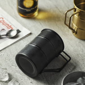 SHINYJH - Taza de Cerveza Estilo Nube Desgastada, 400 ml, Acero Inoxidable 304, Taza Retro para Acampar al Aire Libre - Product Image 2