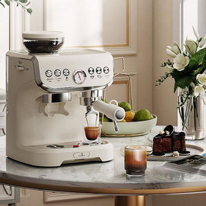 Machine à café avec pompe à pression de 15 bars, pour la cuisine, 2 tasses, préparation programmée, qualité professionnelle - Product Image 4