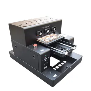 Digital Inkjet A3 Mini Size UV Glossy flatbed Printer Wood Glass Metal Ceramic Tile Varnish A3 UV Printer