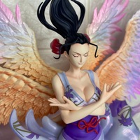 Versión de estudio, serie de coleccionista, pintura King Sky, ángel de seis alas, estatua GK de doble cabeza tallada, escala 1:8, PVC, hecha a mano...