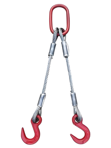 Eslinga para Contenedores Marítimos Certificada DNV 2.7-1 Estándar Estadounidense, Conjunto de Cable de Acero de 2/4 Patas, 10T, 20T, 30T <span class=keywords><strong>con</strong></span> Ganchos de Seguridad - Product Image 3