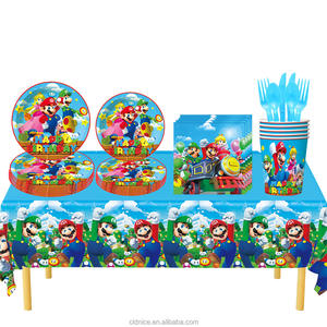Joli anniversaire des enfants <span class=keywords><strong>Mario</strong></span> toile de fond bannière gâteau Topper ballons <span class=keywords><strong>Mario</strong></span> <span class=keywords><strong>Bros</strong></span> fête d'anniversaire fournitures faveurs décorations - Product Image 3