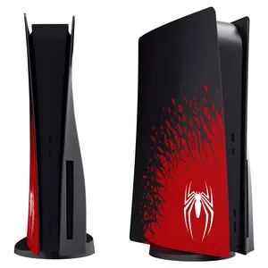 Nueva placa frontal de repuesto de plástico duro para PS5 Disc Version Spider-Man 2 Plate Shell Cover